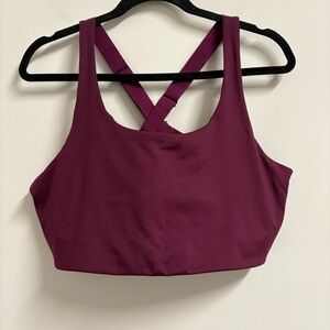 Girlfriend Collective Simone Bra Plum 3X